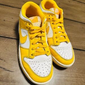 Nike Yellow and White Sneakers